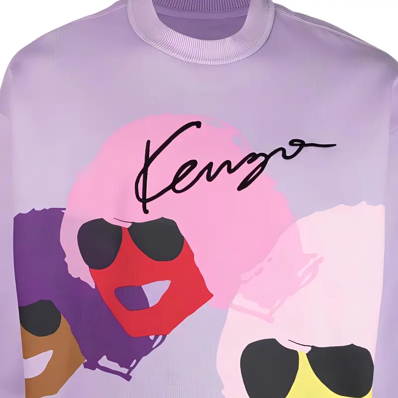 KENZO Sweatshirts Men Purple-4