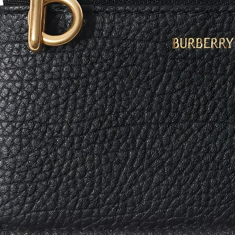 Burberry Rocking Horse Calfskin Card Holder Unisex Black-2