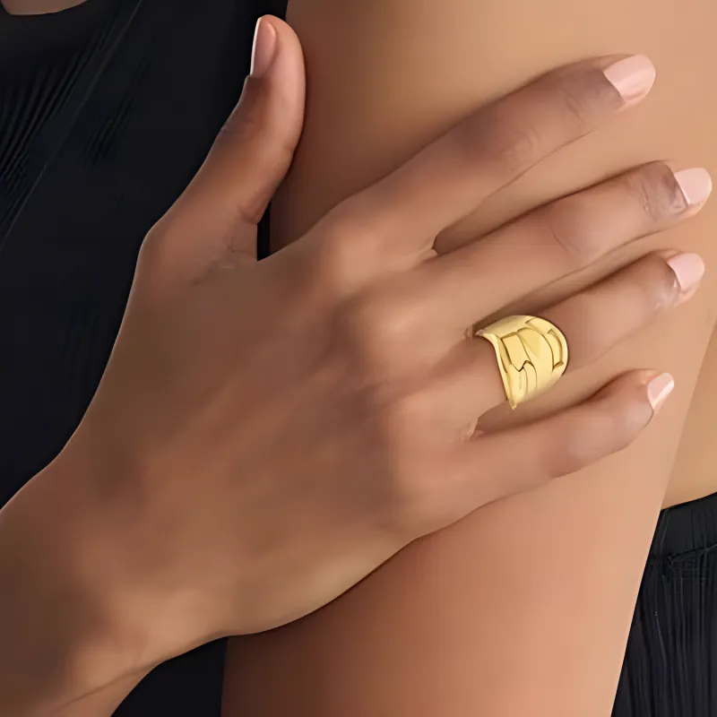 CALVIN KLEIN Stainless Steel Rings Men's Silver/Gold-2