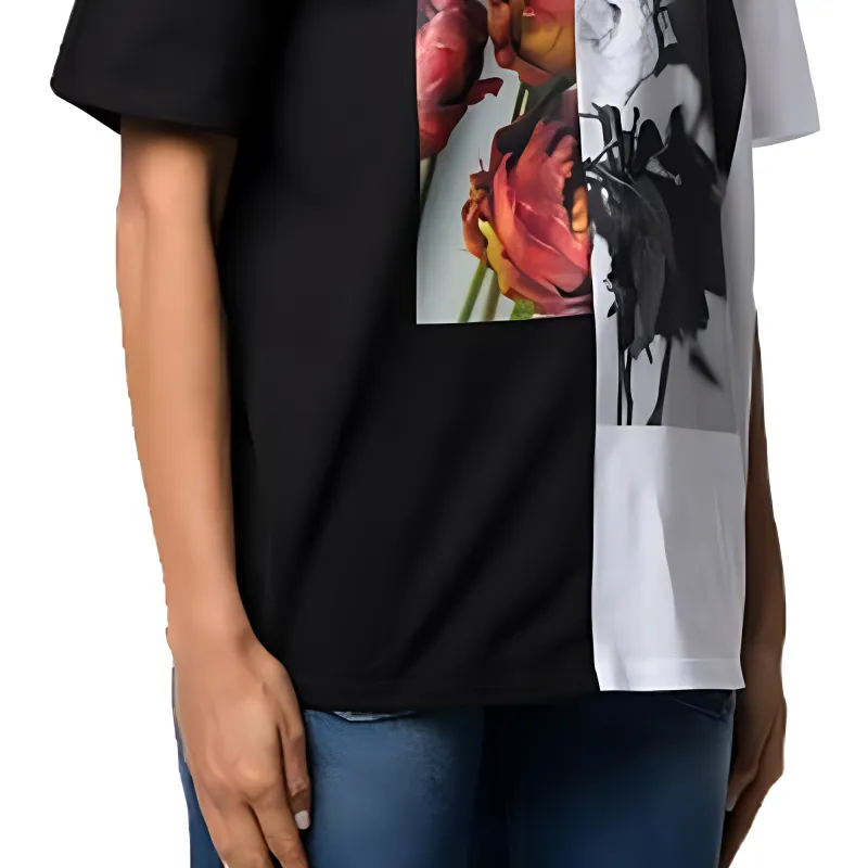 Alexander McQueen T Shirts Women's Black/White-4