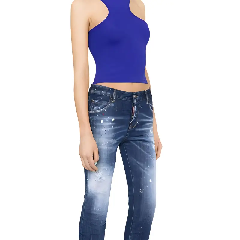 DSQUARED 2 Paint Splatter Distressed Skinny Jeans-4