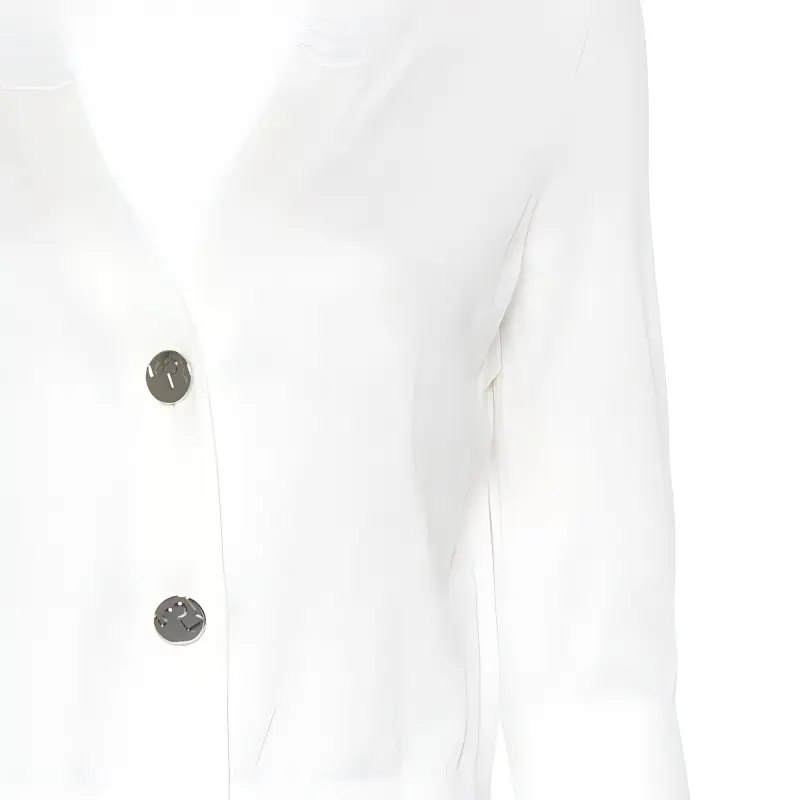 TORY BURCH Logo engraved Cotton Cardigan-3
