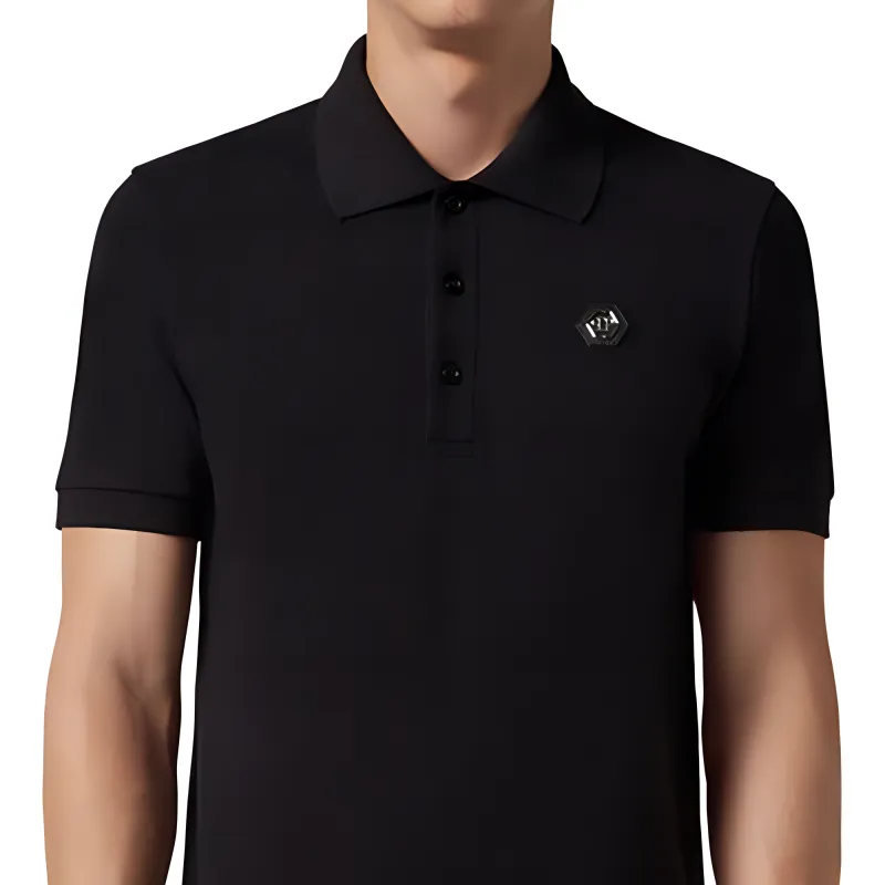 PHILIPP PLEIN Polo Shirts Men Black-5
