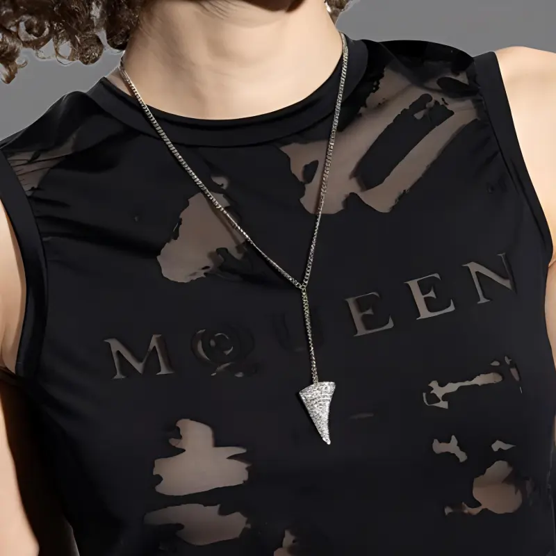 Alexander McQueen Tiger Claw Embellished Necklace-2