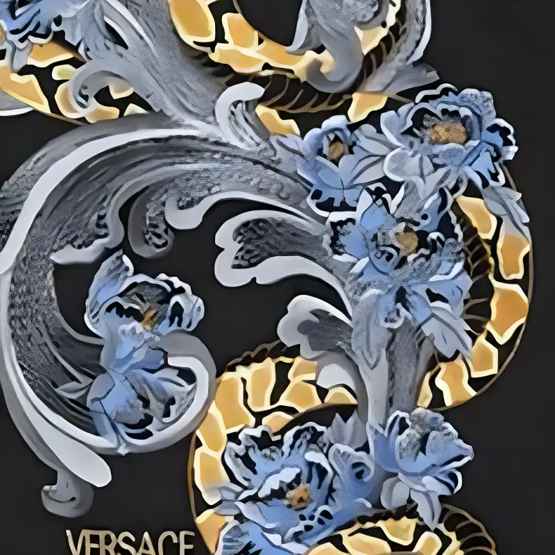 VERSACE Chinese New Year Embroidered T shirt-4
