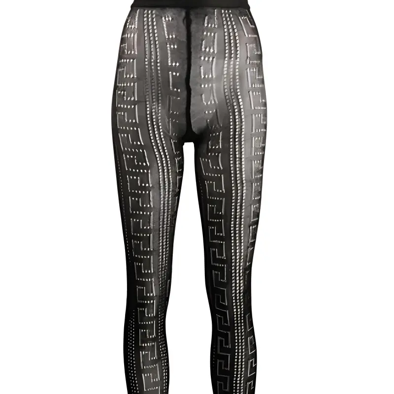 VERSACE Leggings Women's Black-4
