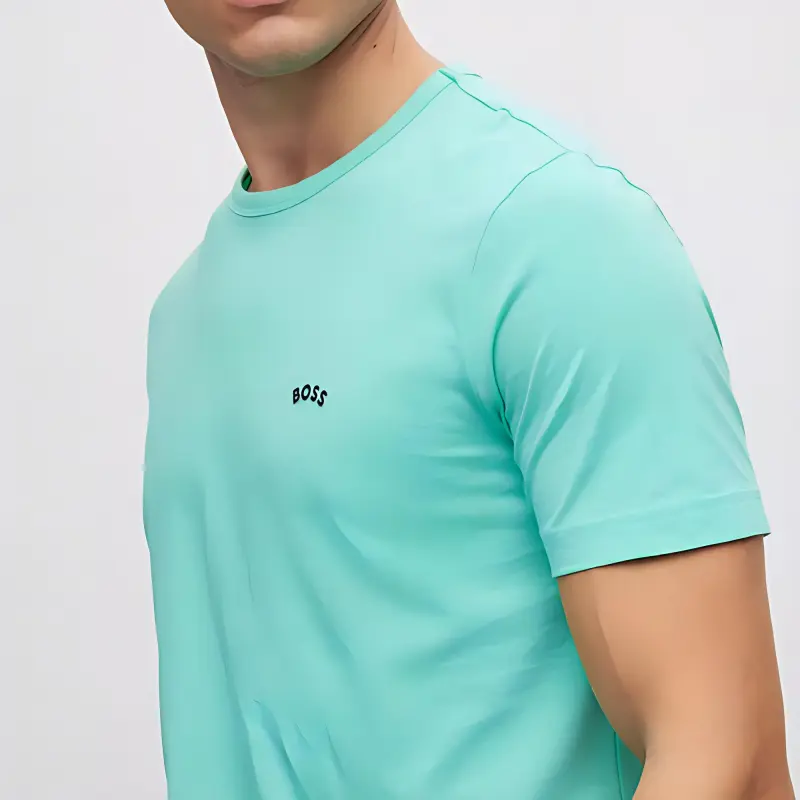 HUGO BOSS SS23 T Shirt Men's Blue Green-4