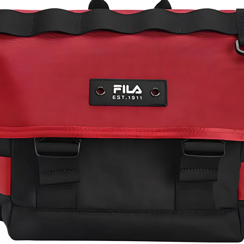FILA Fabric Shoulder Bag Crossbody Bag Handbags Regular Men's Deep Vibrant Red-3