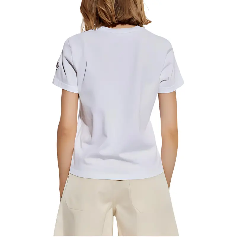 Moncler Logo Embroidered Crewneck T Shirt-3