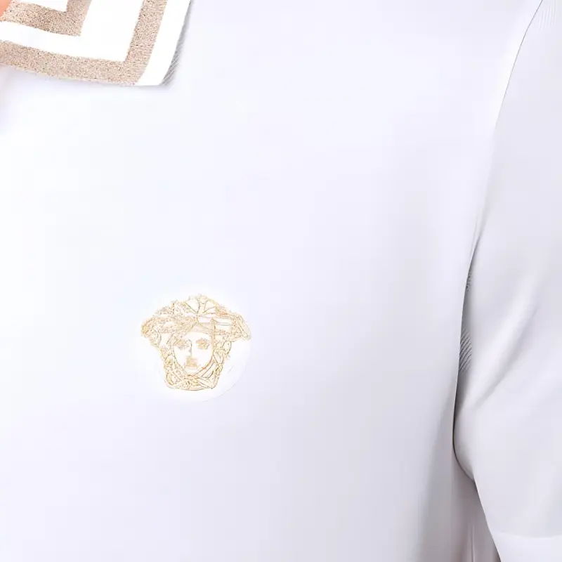 VERSACE Greca Short sleeved Polo Shirt-4