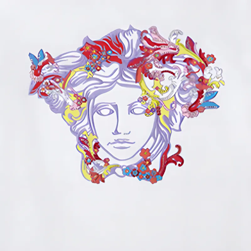 FANSIZHE VERSACE SS22 Regular T Shirt Women's White-4