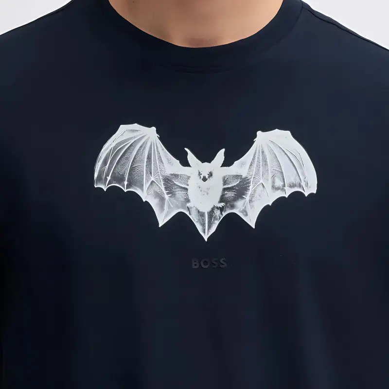 HUGO BOSS Seasonal print Cotton T shirt-4