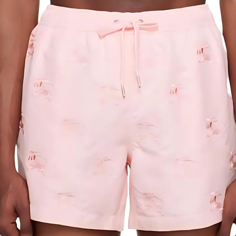 Burberry Casual Shorts Men Pink-2