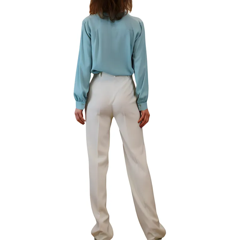 MaxMara Casual Pants Women's Gray White-1