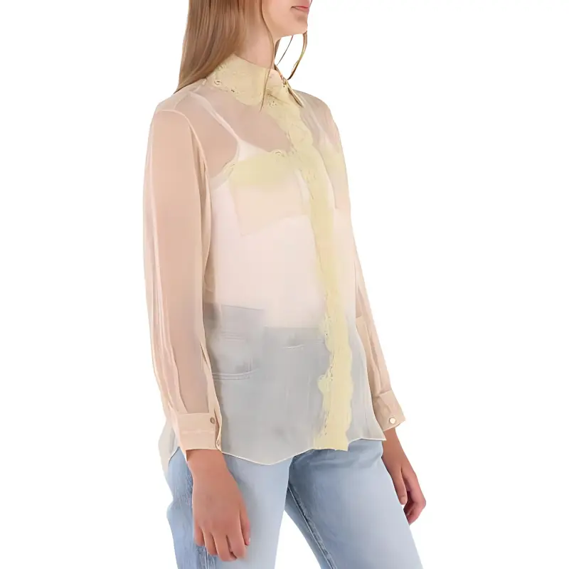 Burberry Shirts Women's Peach Pink-2