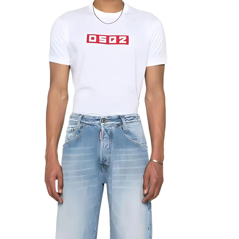 DSQUARED 2 D2 Logo Patch Crewneck T Shirt-2
