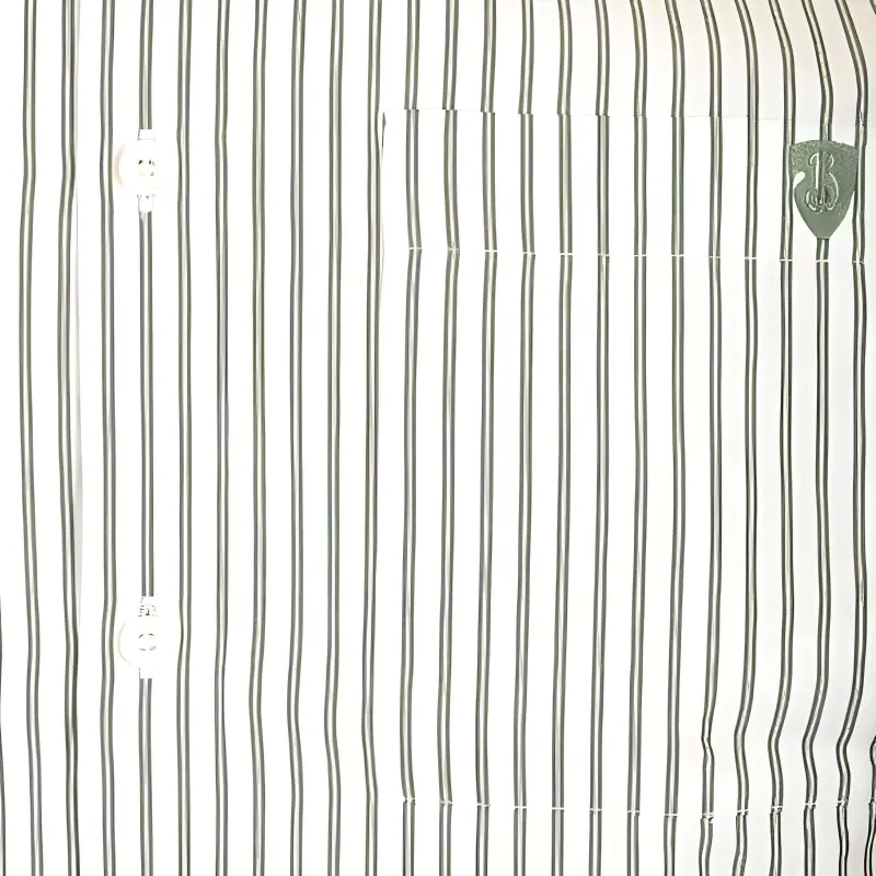 Burberry Logo Embroidered Striped Shirt-3