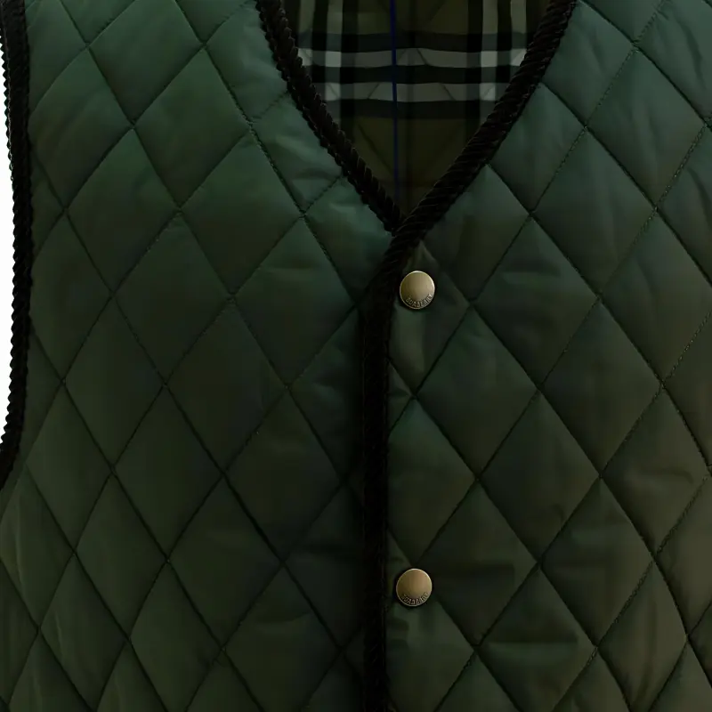 Burberry Quilted V Neck Sleeveless Gilet-2