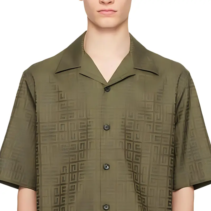 Givenchy Shirts Men Green-4