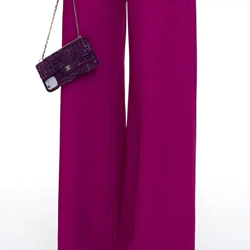 CHANEL Casual Pants Women's Peach Pink-2