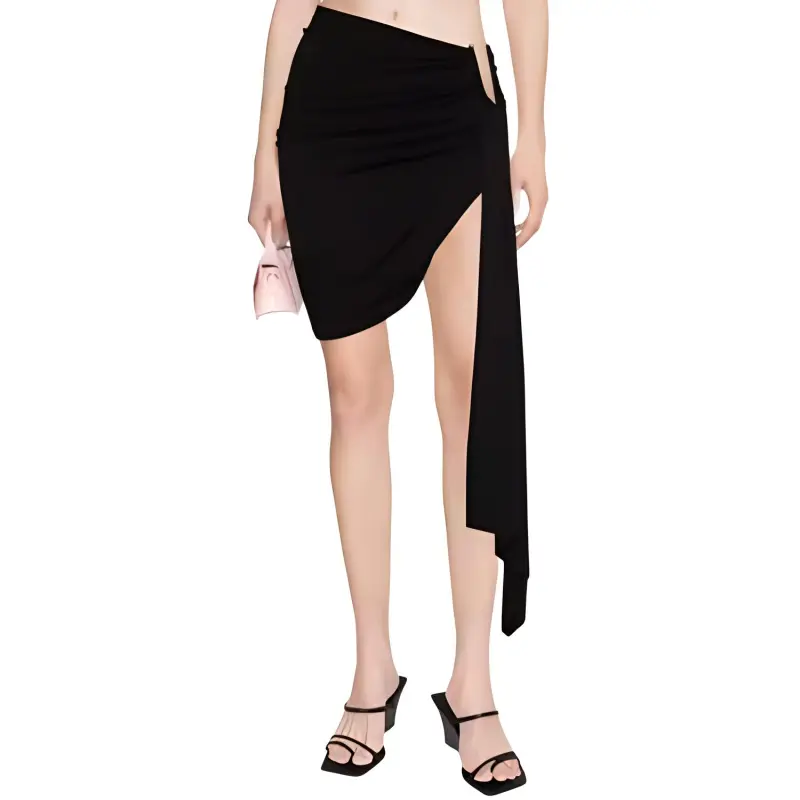 Christopher Esber Arced Palm Draped Miniskirt-1