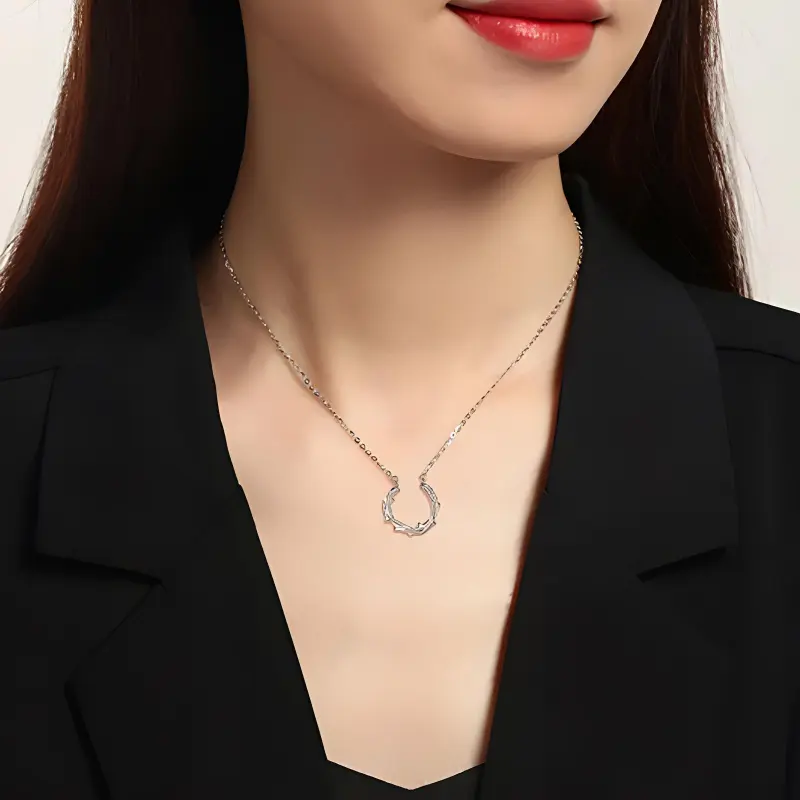 Asia Star S925 Silver Necklaces Unisex-2