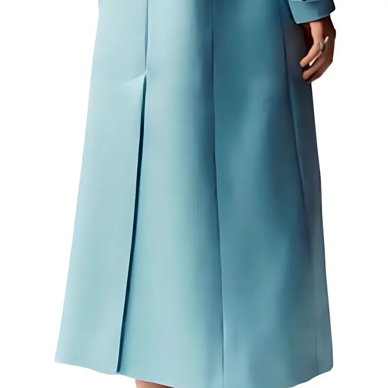 CHANEL Trench Coats Women's Turkey Blue-4