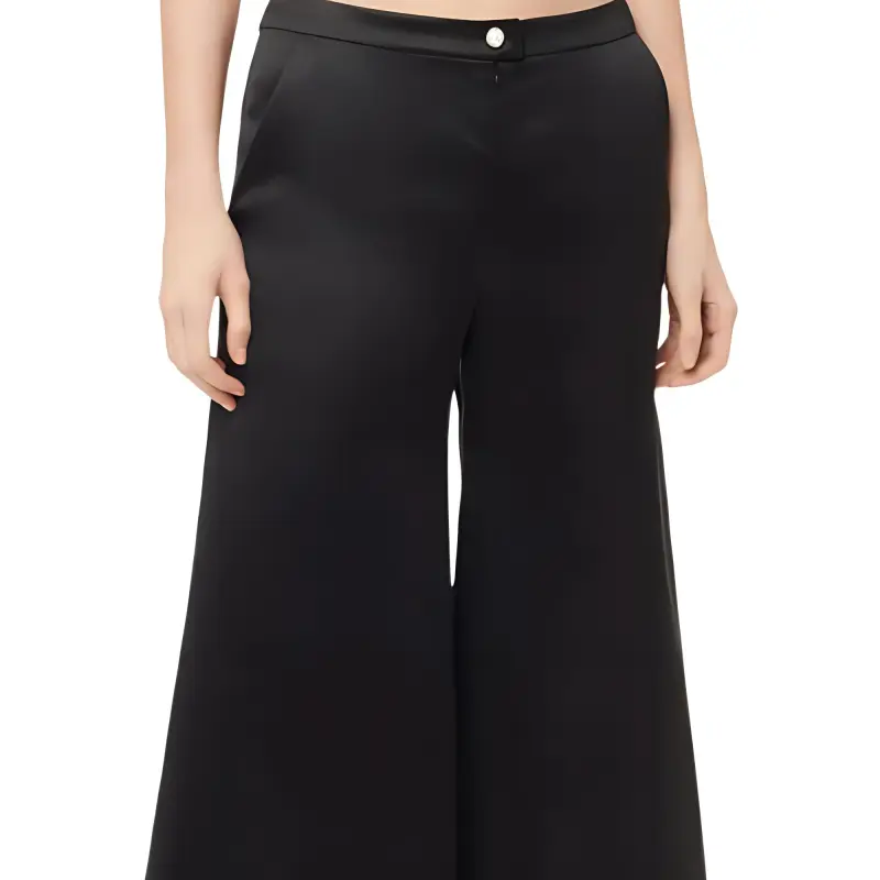 CHANEL Casual Pants Women's Black-1