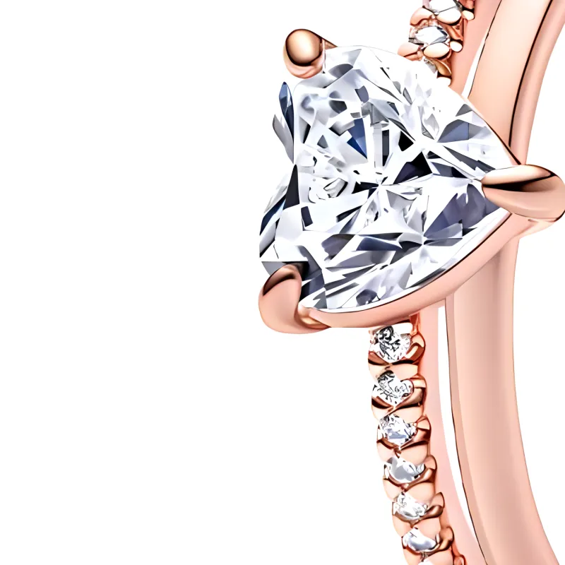 Pandora 925 Sterling Silver Rings Women's Rose Gold-1