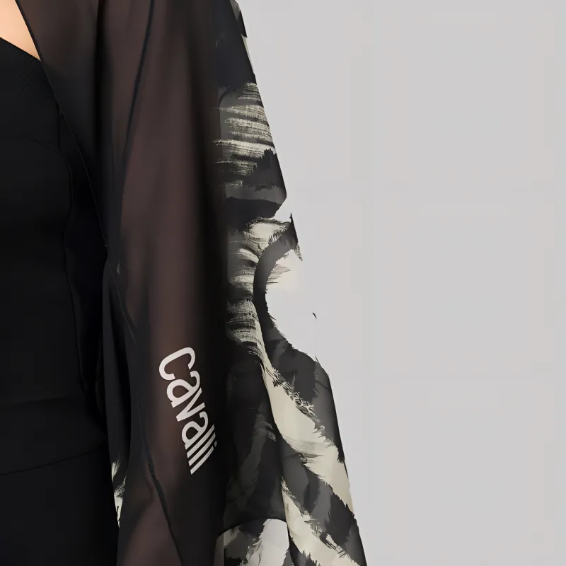 Roberto Cavalli Zebra-print Silk Scarf-2
