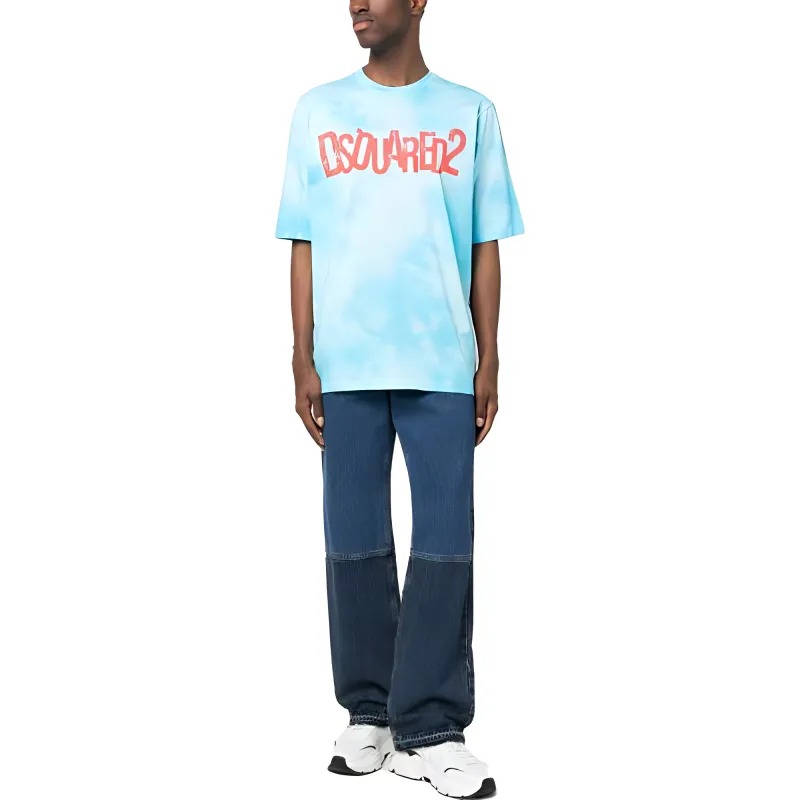 DSQUARED 2 Tie Dyed Crewneck T Shirt-1