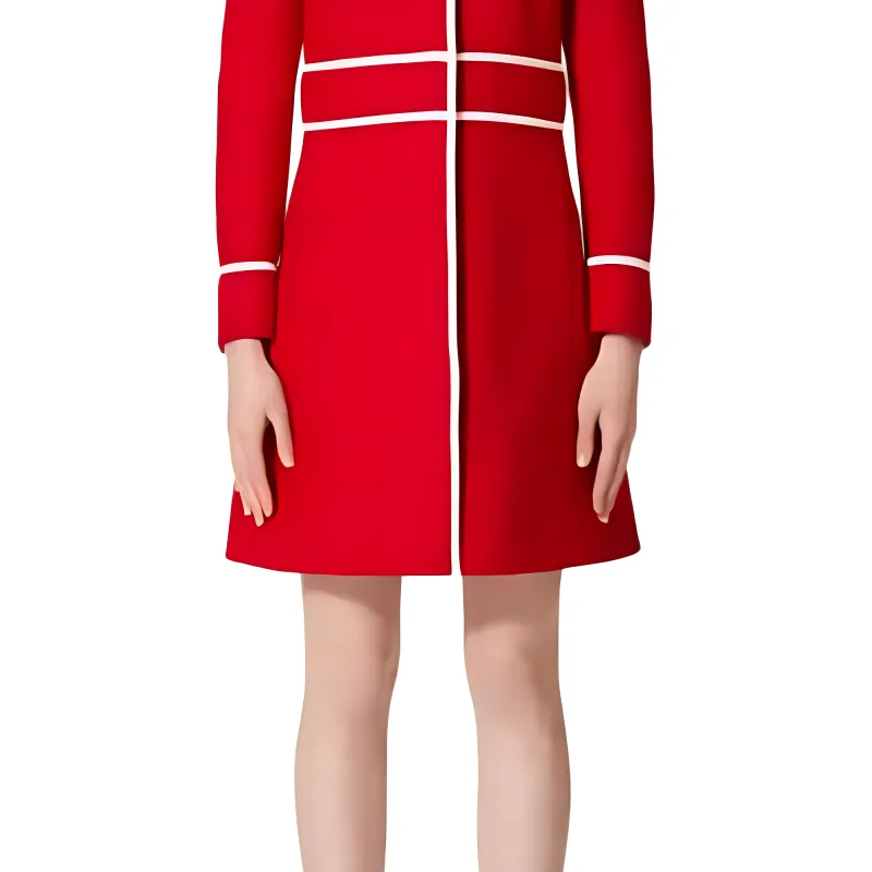 RED VALENTINO Coats Women's Red-4