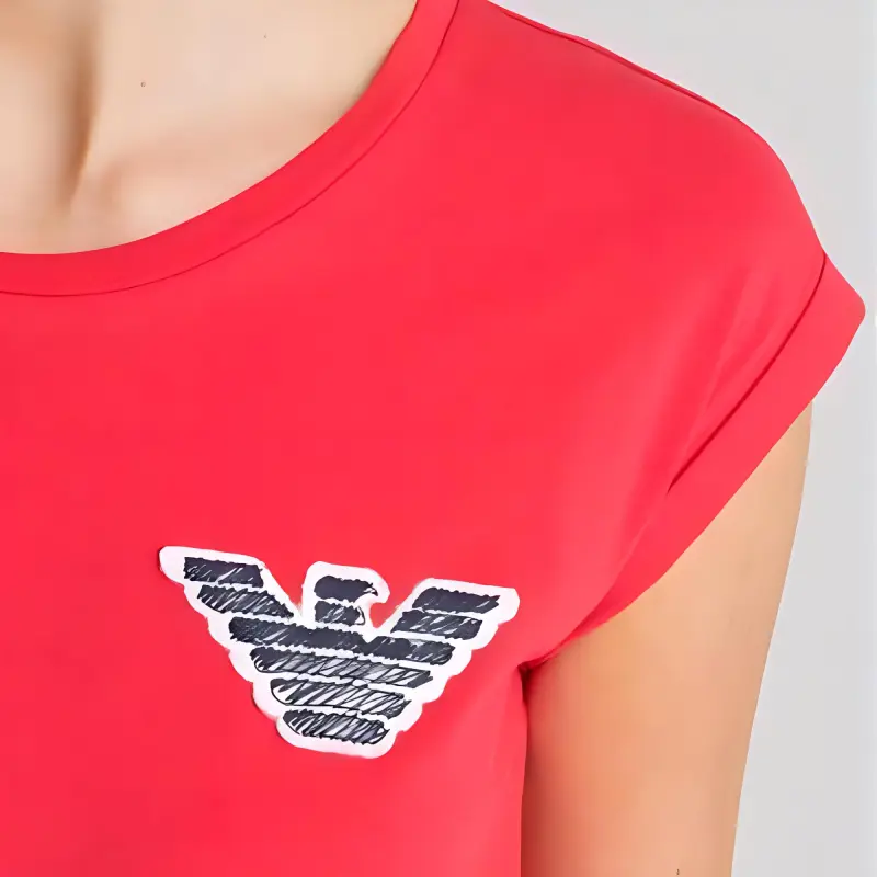 EMPORIO ARMANI SS23 T Shirt Women's Red-1