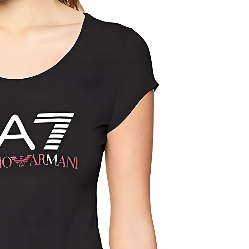 EMPORIO ARMANI EA7 T Shirts Women's Black-3