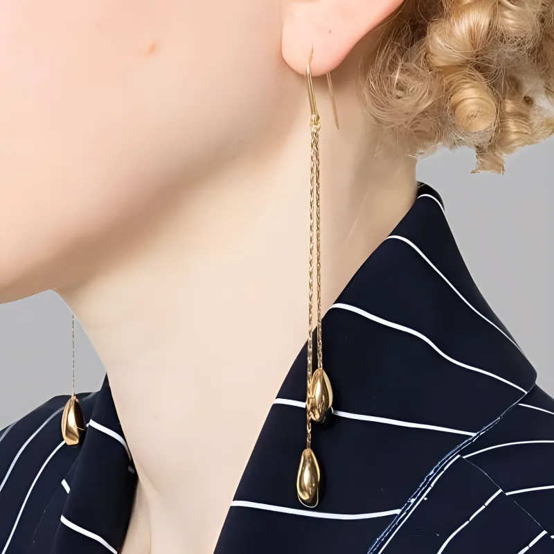 ISABEL MARANT ETOILE Isabel Maran Shiny Day Asymmetric Drop Earrings-3