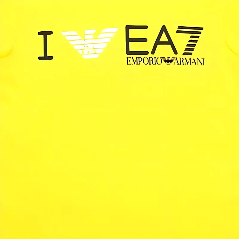 EMPORIO ARMANI EA7 SS23 T Shirt Women's Yellow-4