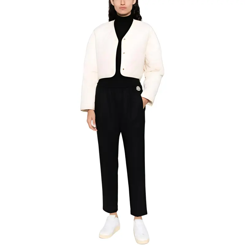 Moncler Logo Patch Elastic Waist Pants-2