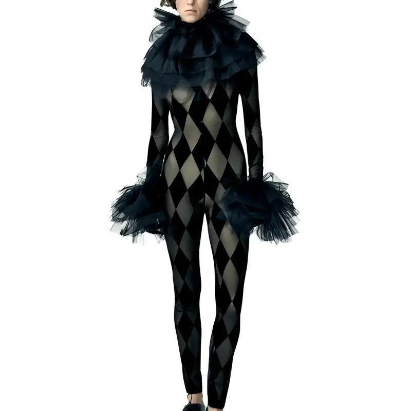 ZARA Halloween Limited Edition Series Jumpsuits Women's Black-2