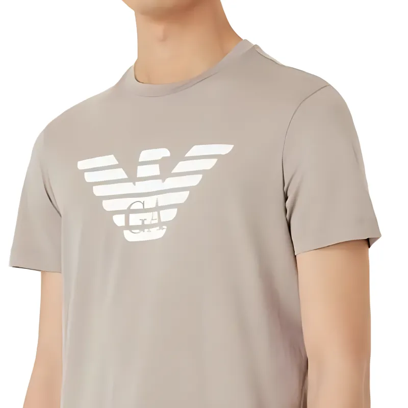 EMPORIO ARMANI Pima jersey T shirt With Logo Print-3