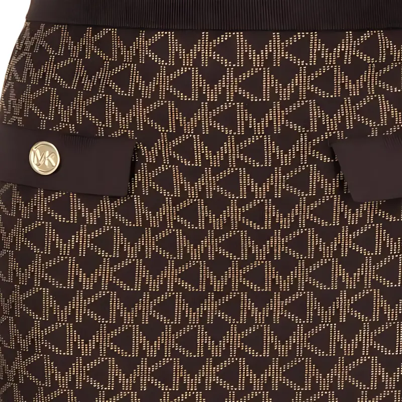MICHAEL KORS Casual Short Skirts Women's Brown-3