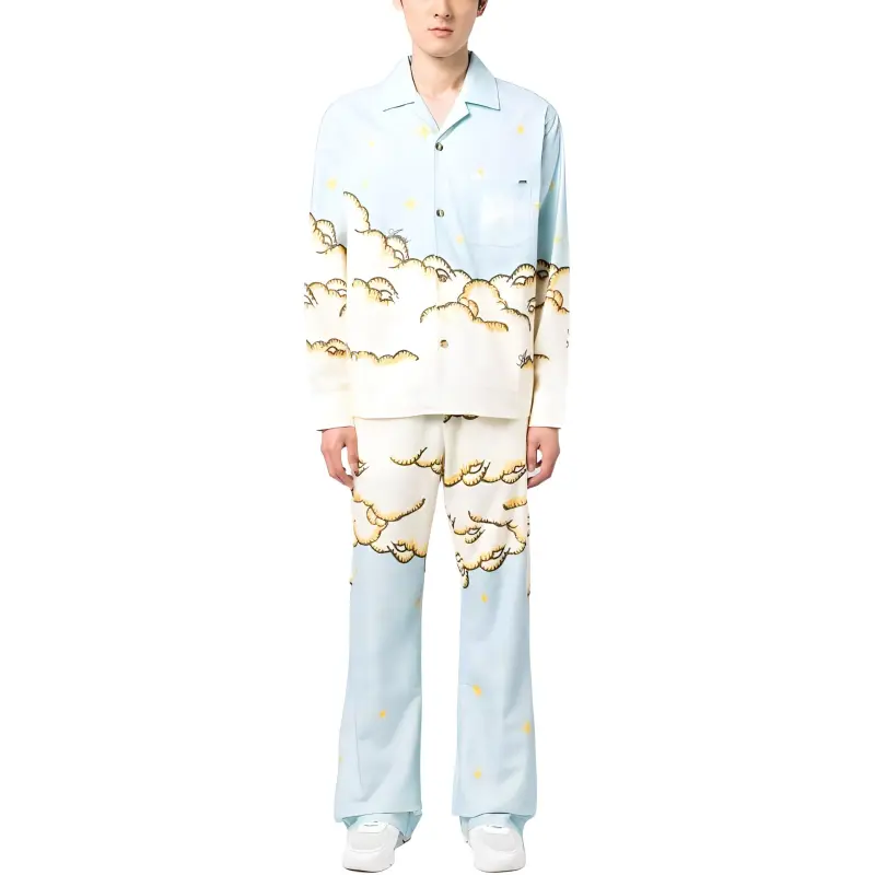 AMIRI Graphic Printed Long Sleeved Pyjama Pants-3