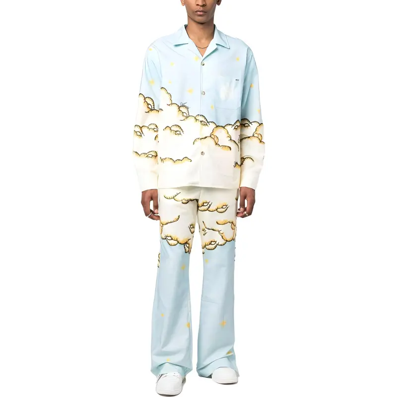 AMIRI Graphic Printed Long Sleeved Pyjama Pants-1
