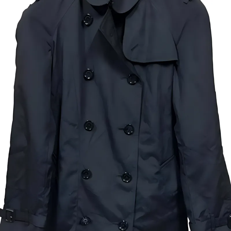 Burberry Trench Coat Men's Navy Blue-2