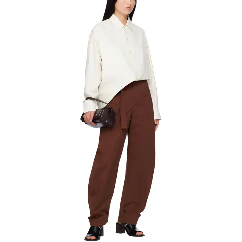 Lemaire Tapered leg Cotton Trousers-3