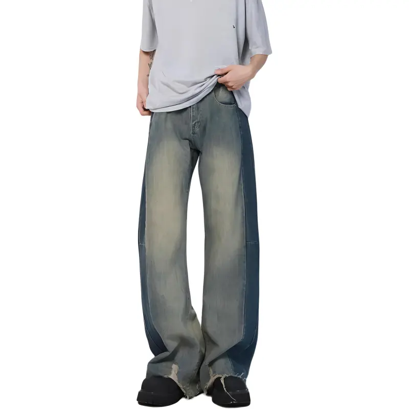 YINLEI Jeans Unisex Blue-2