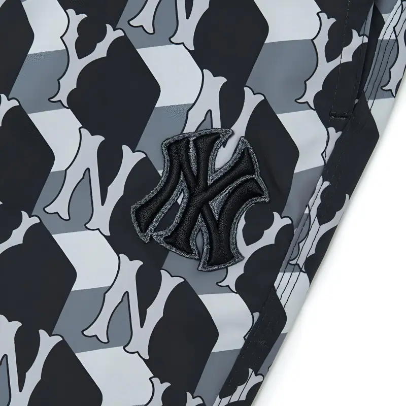 MLB Cube Monogram New York Yankees Casual Pants Unisex Black-2