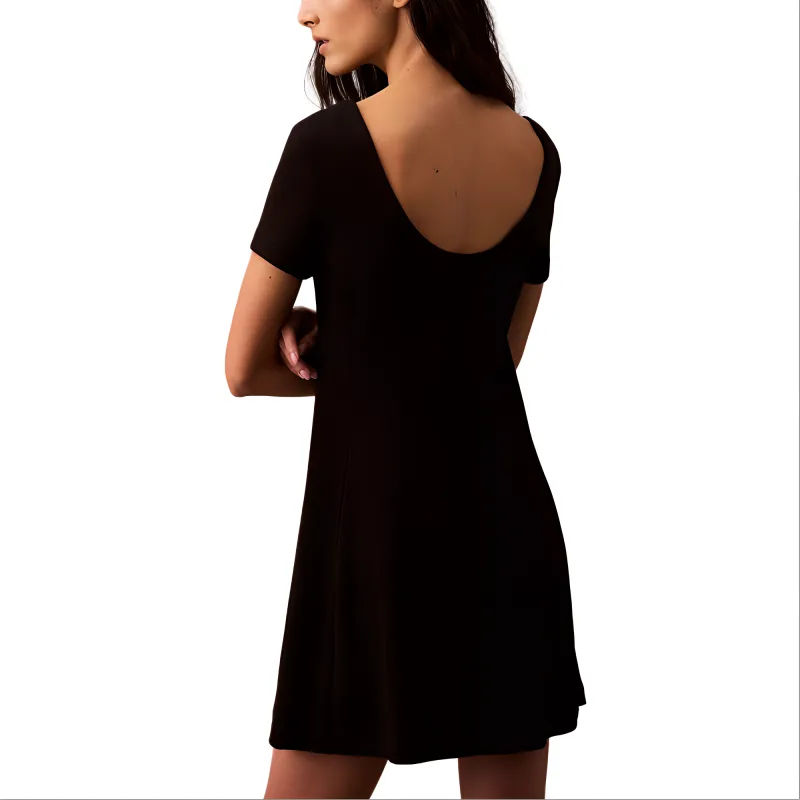 CALVIN KLEIN Short-Sleeved Dresses Women's Black-1