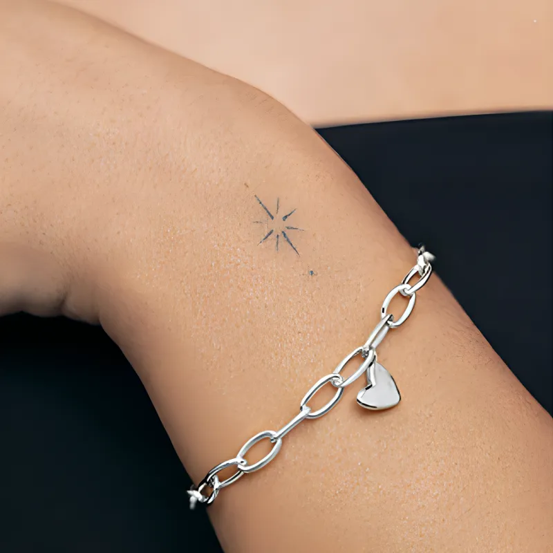 Monica Vinader Heart Charm Bracelet-2