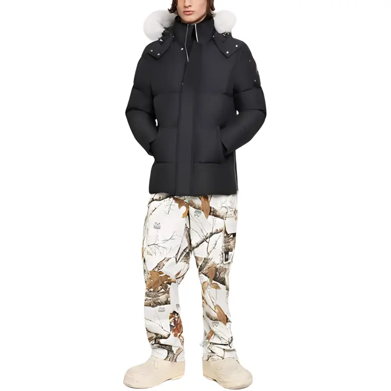 Moose Knuckles Down Jacket Coat Men's Black-6