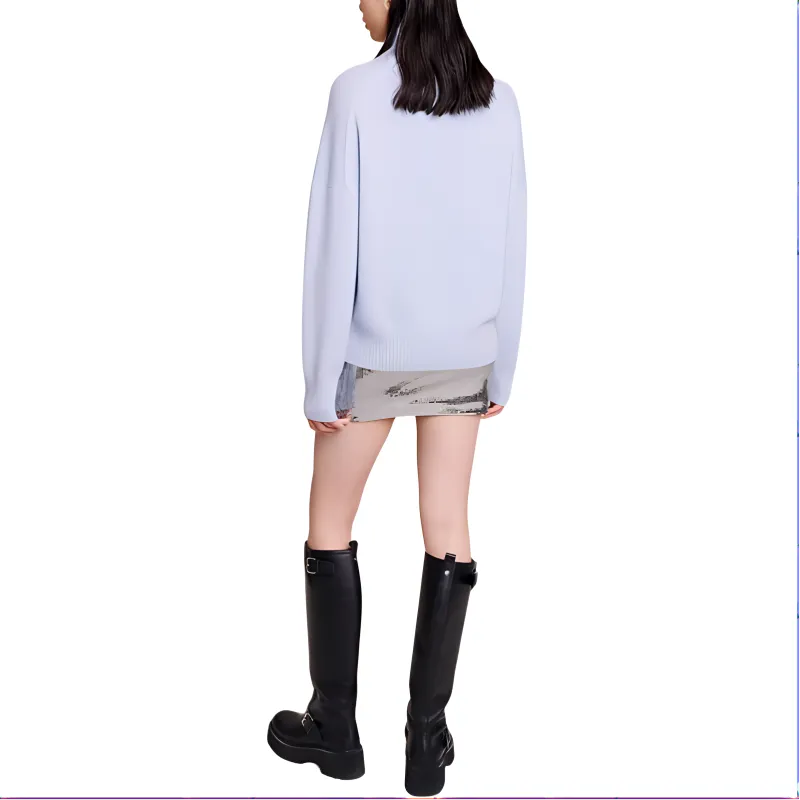 Maje Sweater Women's Light Blue-3